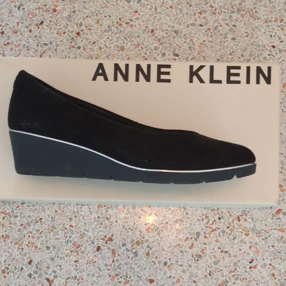 Anne Klein Black Slip-On Shoes
